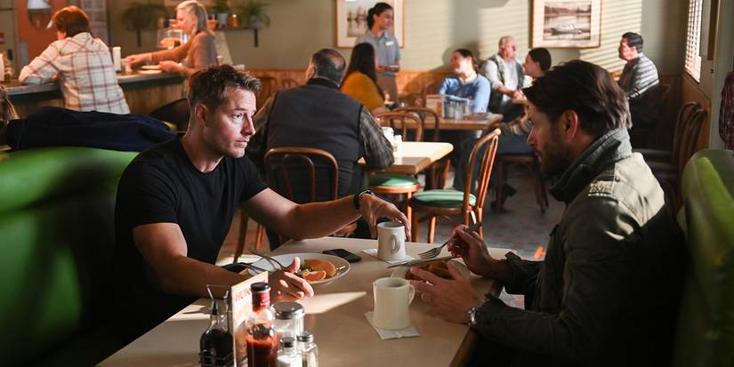 Justin Hartley and Jensen Ackles in Tracker Season 2 Episode 2