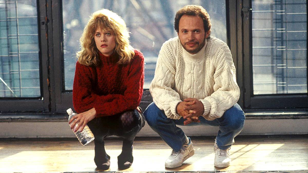 Billy Crystal as Harry Burns and Meg Ryan as Sally Albright in When Harry Met Sally