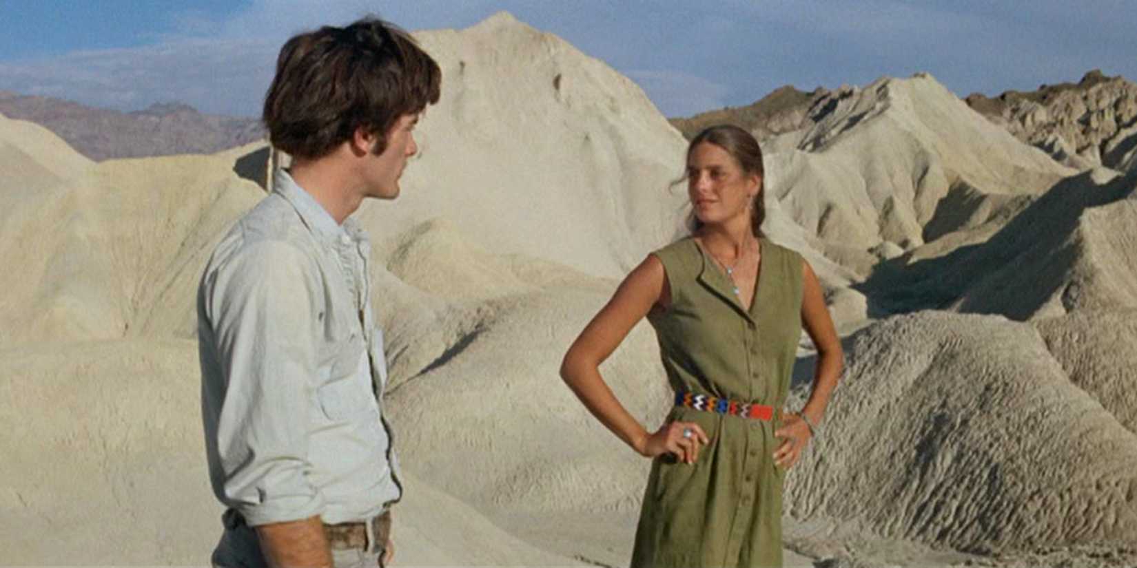 Daria and Mark in a desert at Zabriskie Point