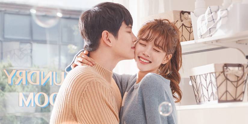 Kim Yoo-jung and Yoon Kyun-sang hugging in Clean with Passion for Now (2018)