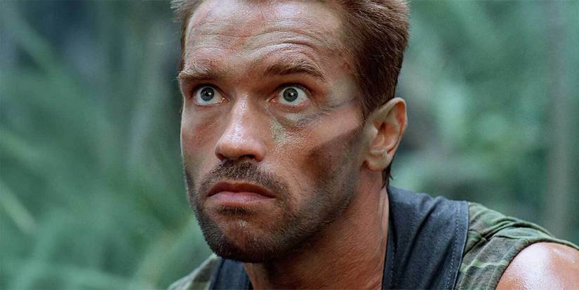 Arnold Schwarzenegger as Dutch Schaefer in 'Predator'