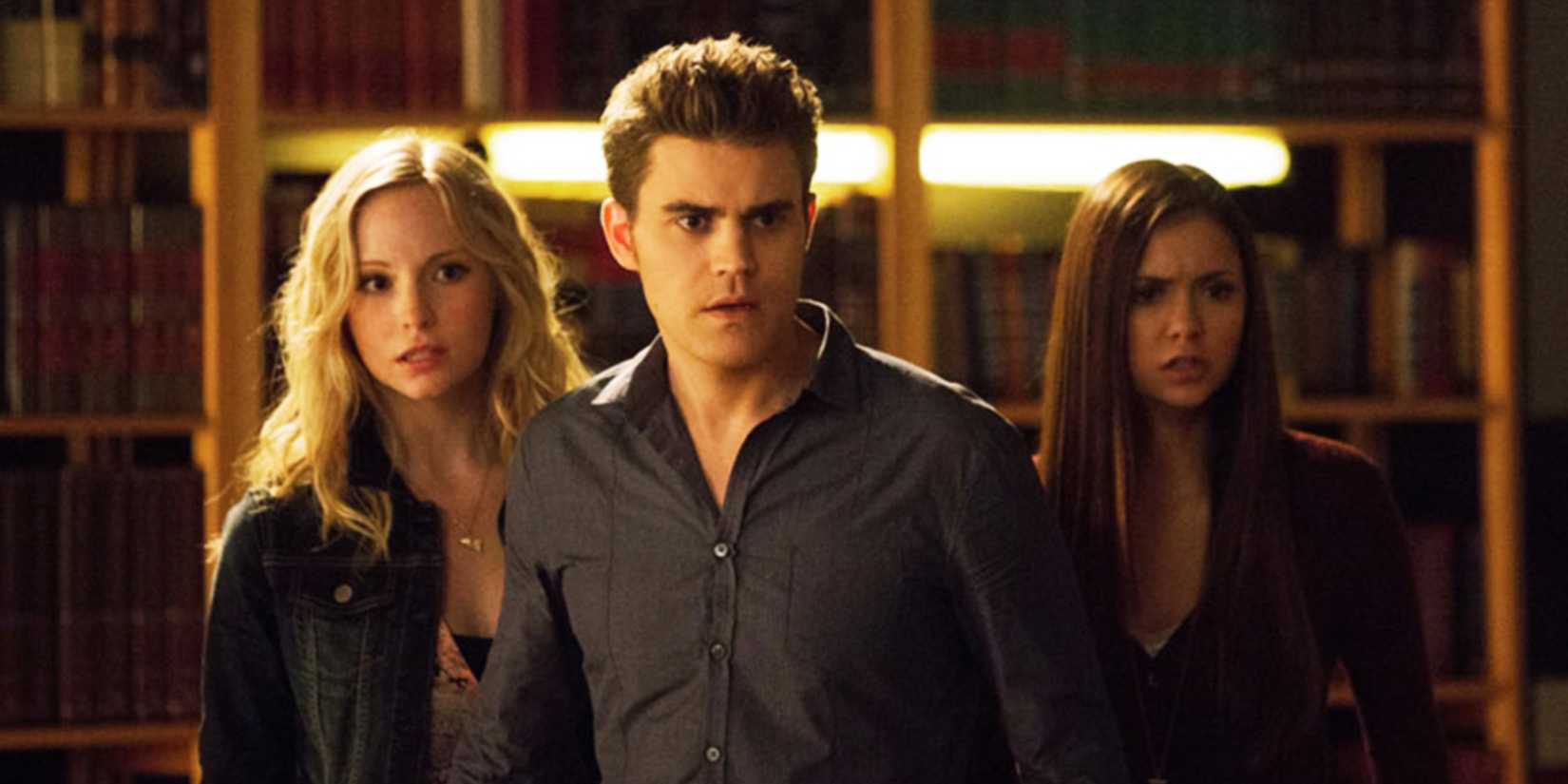Candice Accola, Paul Wesley, Nina Dobrev in The Vampire Diaries