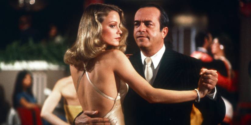 Tiffany (Shelley Hack) and Bosley (David Doyle) seen dancing in Charlie's Angels.