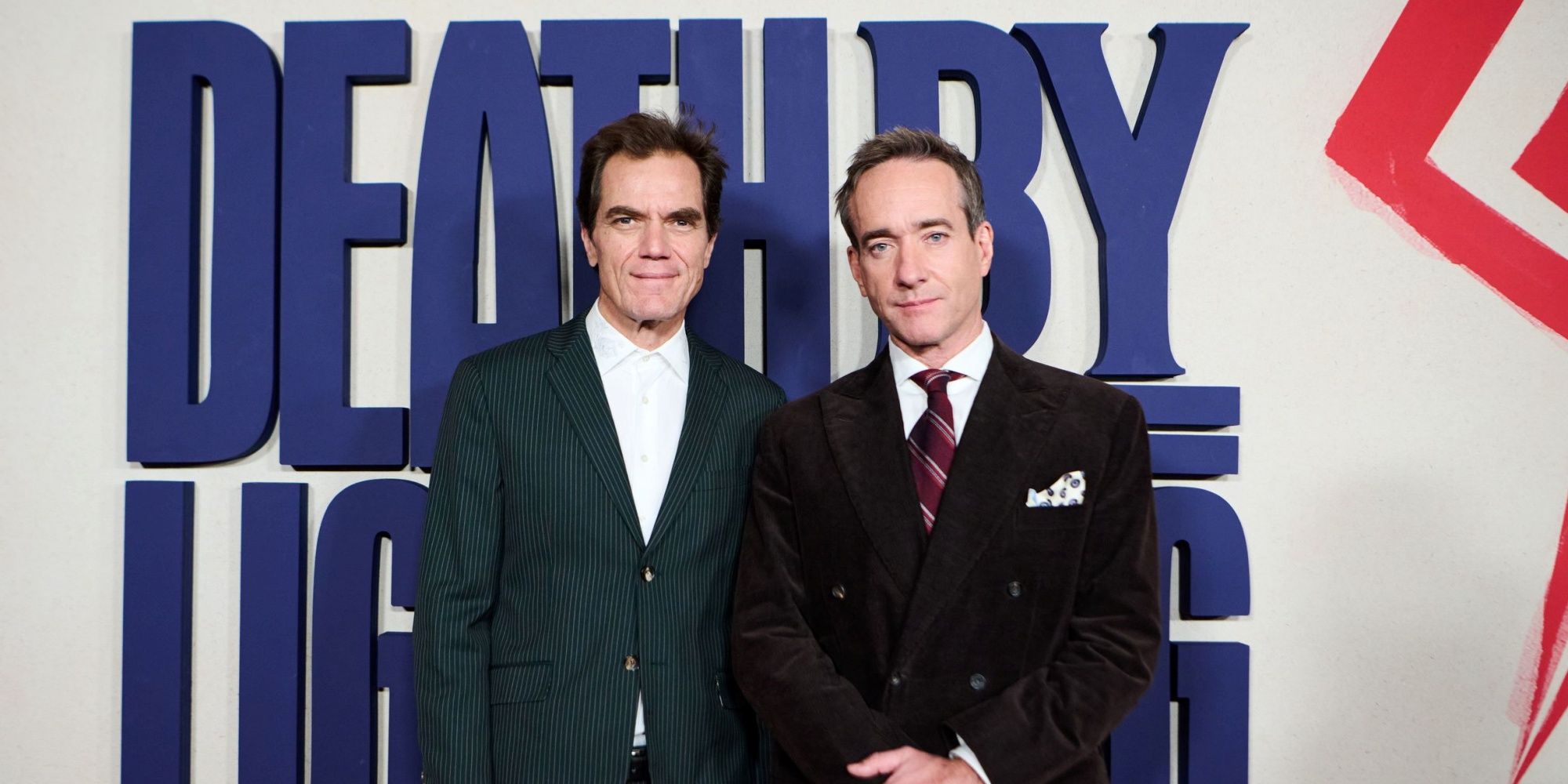 Michael Shannon and Matthew Macfadyen standing together at a New York screening of Death by Lightning