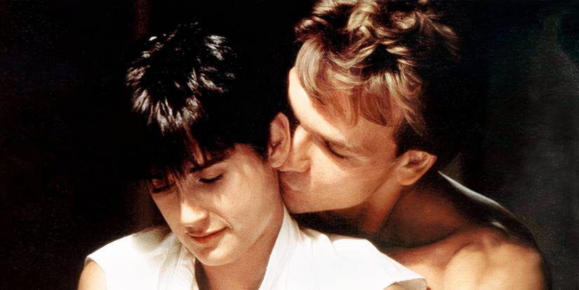 Demi Moore and Patrick Swayze in the hit movie Ghost.