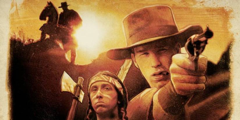 The poster for Edgar Wright's A Fistful of Fingers (1995)