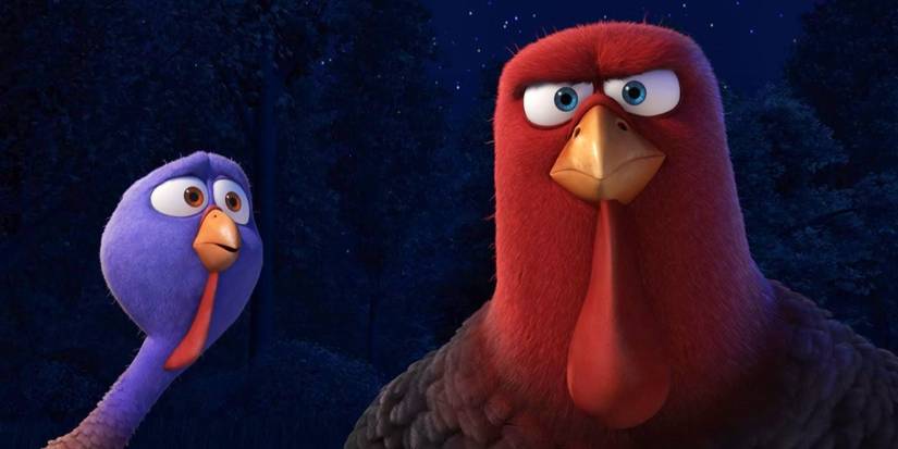 Reggie (Owen Wilson) and Jake (Woody Harrelson) as turkeys in 'Free Birds'