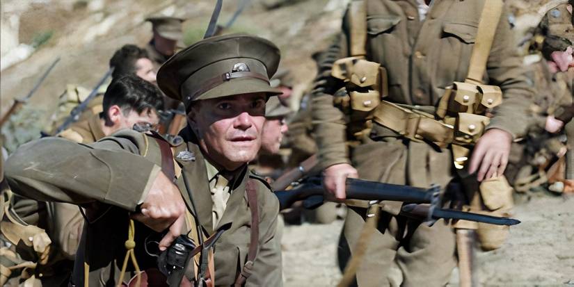 Australian and British troops ready for battle in 2015's Gallipoli