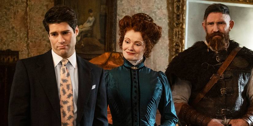 Trevor, Hetty and Thor looking down at someone.