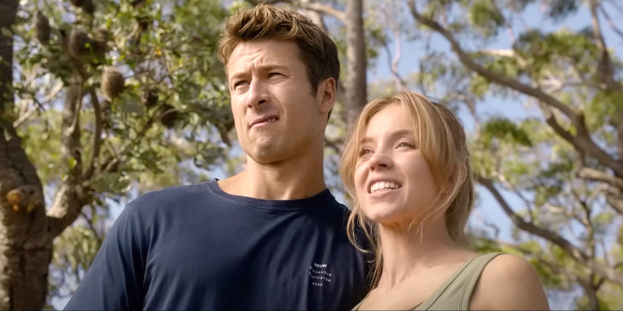 Glen Powell and Sydney Sweeney in Anyone But You (1)