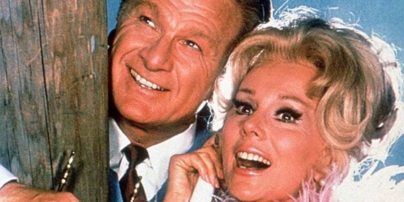 Eddie Albert as Oliver Wendell Douglas and Eva Gabor as Lisa Douglas on 'Green Acres'