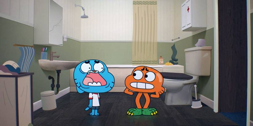 Gumball Watterson dan Darwin Watterson di Dunia Gumball yang Menakjubkan