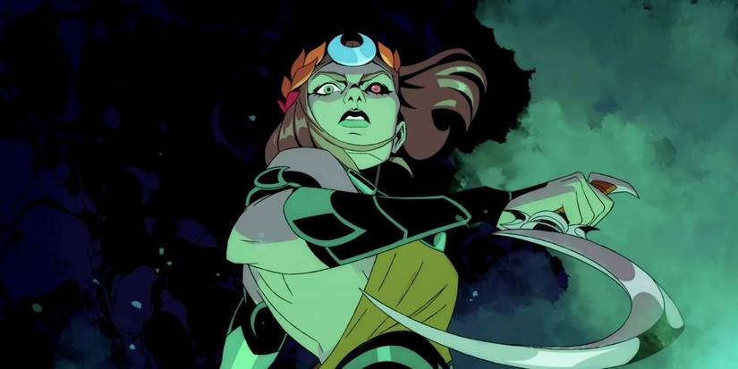 A woman-holding a scythe in Hades 2