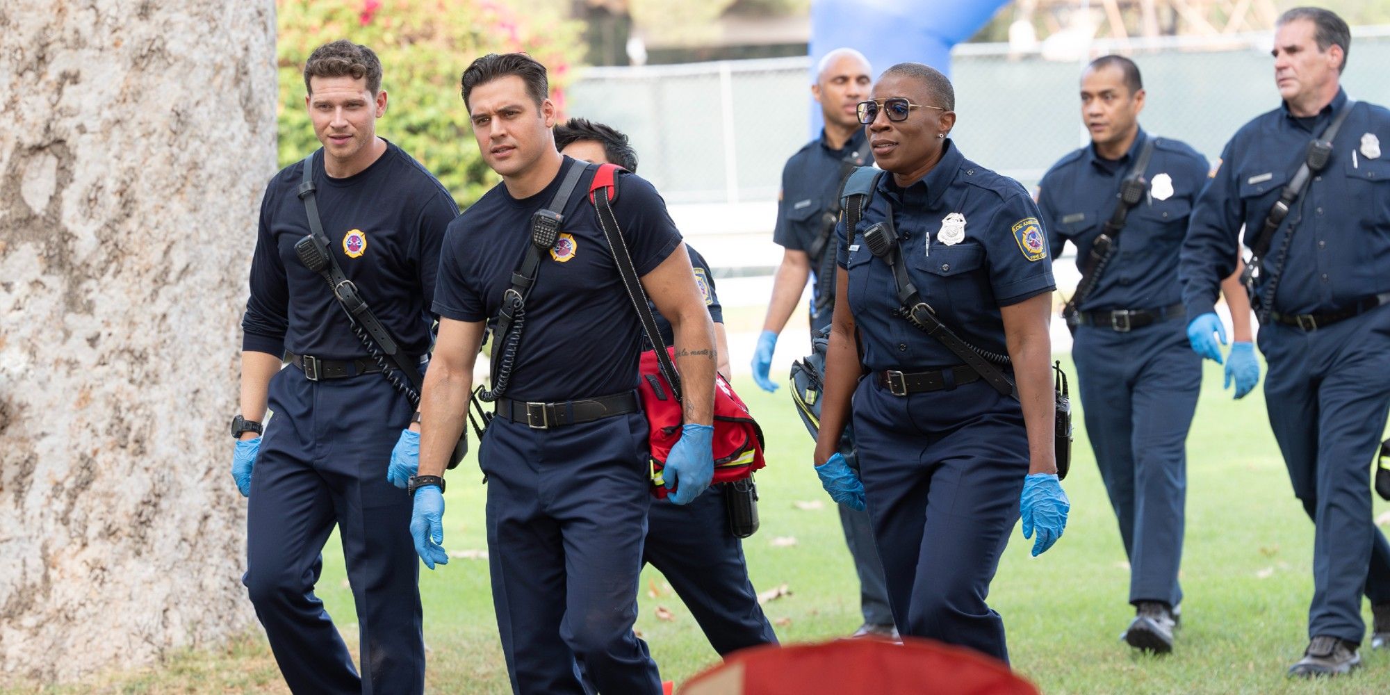 Buck, Eddie, and Hen on duty together in 9-1-1 Season 9