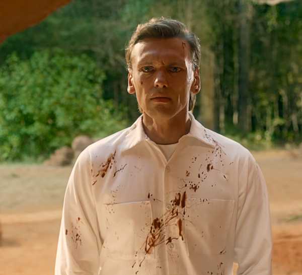 Henry Creel / Vecna looking troubled while watching Max flee into the cave in Stranger Things Season 5.