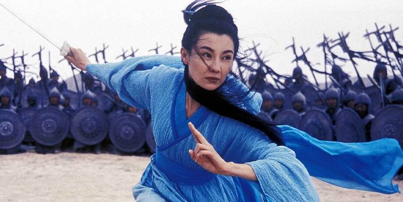 Maggie-Cheung in battle in Hero