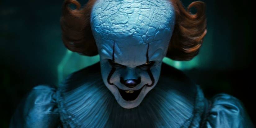 Bill Skarsgard as Pennywise in close-up in Episode 6 of IT: Welcome to Derry