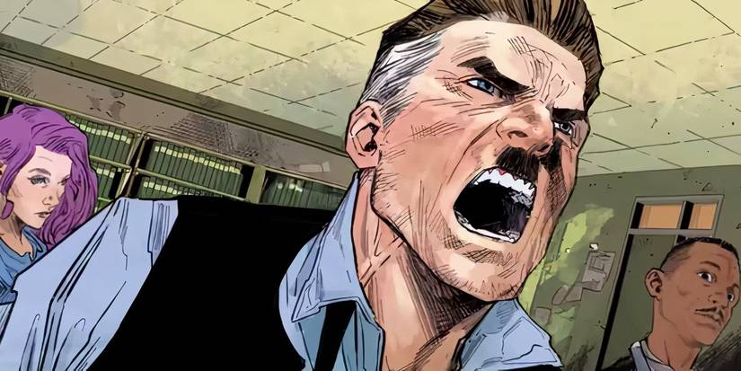 J. Jonah Jameson berteriak di ruang redaksi di Marvel Comics