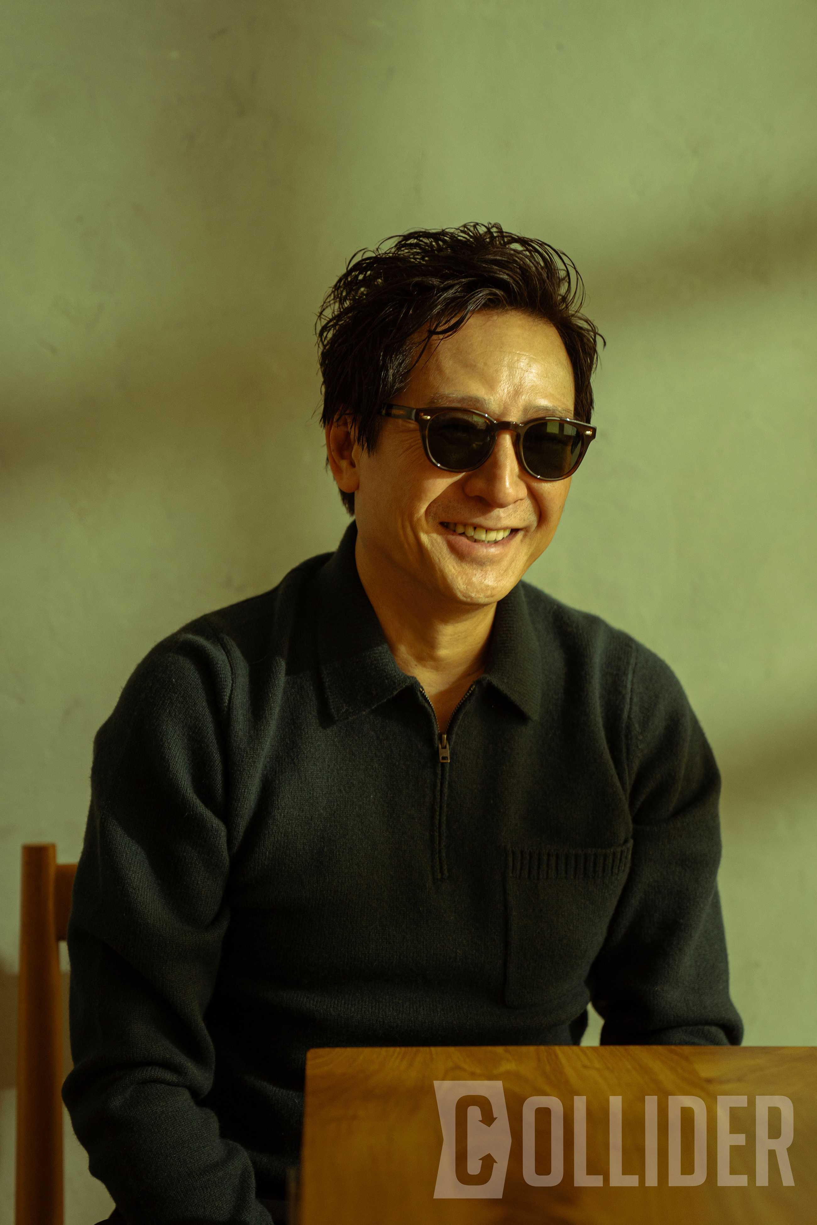 Ke Huy Quan photographed by Andrew Lipovsky for Collider on November 10, 2025 at Café Studio NYC in New York City.