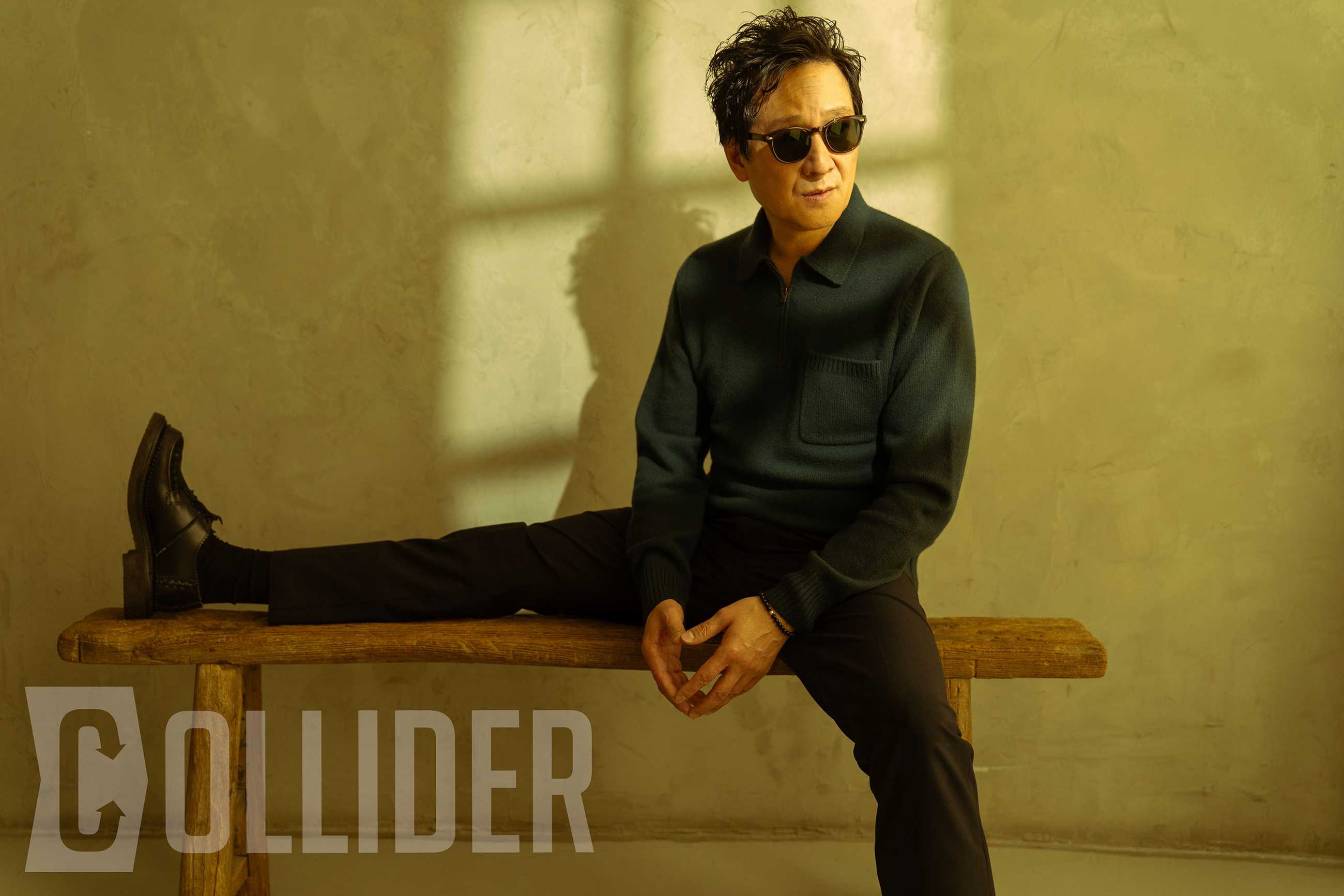 Ke Huy Quan photographed by Andrew Lipovsky for Collider on November 10, 2025 at Café Studio NYC in New York City.