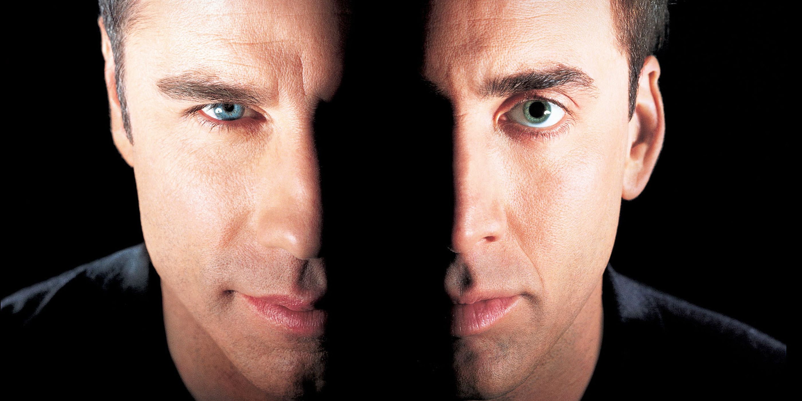 Face/Off promo image of Nicolas Cage and John Travolta.