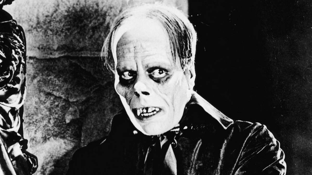 Lon Chaney as Erik, the Phantom, in The Phantom of the Opera.