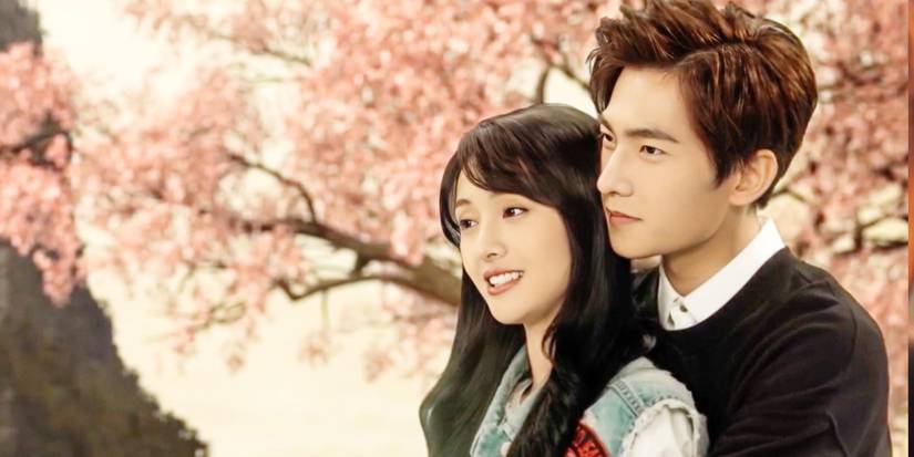 Yang Yang and Zheng Shuang on the promo poster for Love O2O