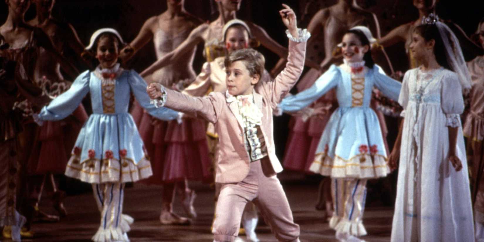 Macaulay Culkin as the Nutcracker Prince on stage in The Nutcracker, 1993.
