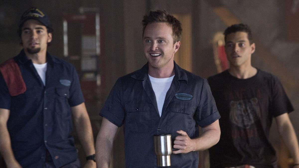 Ramon Rodriguez, Aaron Paul, and Rami Malek in Need for Speed