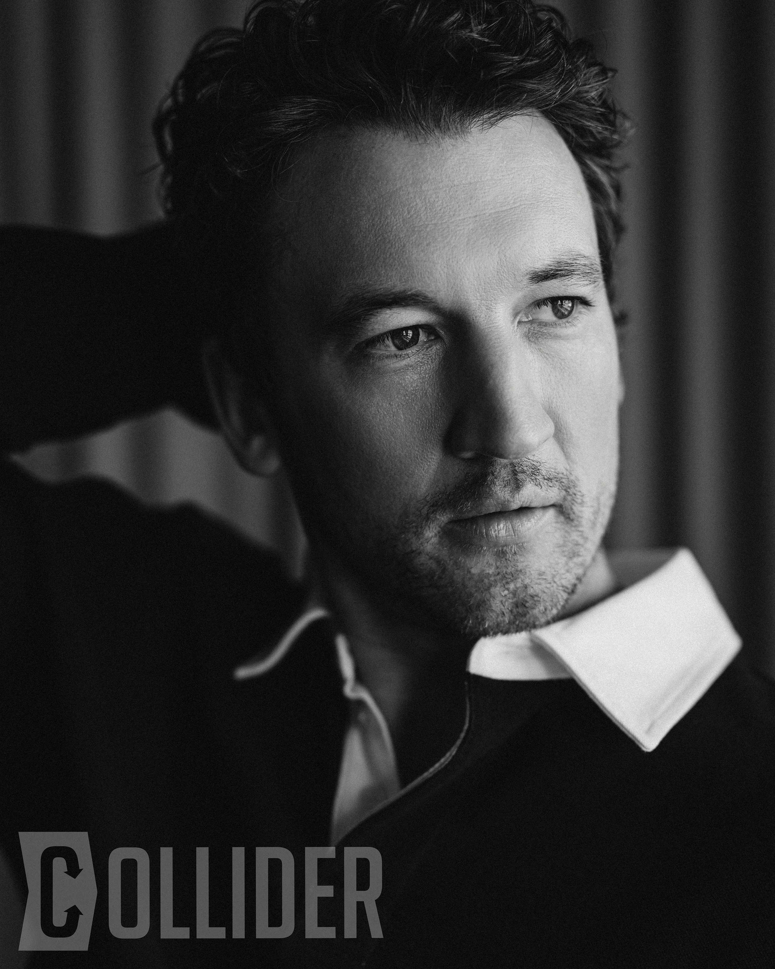 Miles Teller photographed by Yellowbelly in New York City on November 8, 2025 at The Langham, New York City.