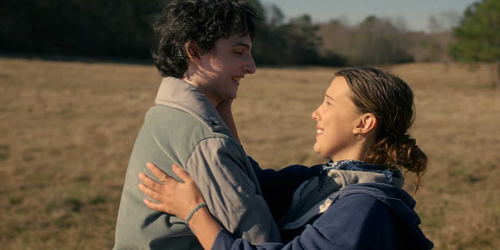 Mike Wheeler and El Hopper hugging in Stranger Things Season 5