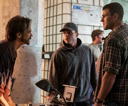 Caleb Foote as Bernard “Randy” Randolf and Austin Stowell as Leroy Jethro Gibbs in NCIS Season 2 Episode 6