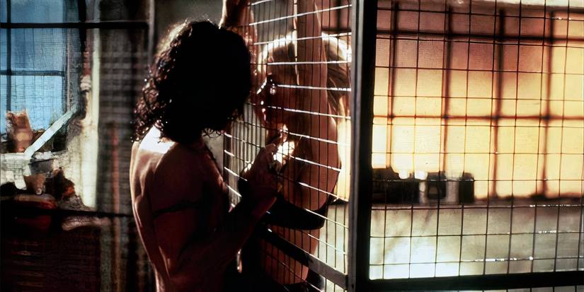 Antonio Banderas and Rebecca De Mornay in the film Never Talk to Strangers.