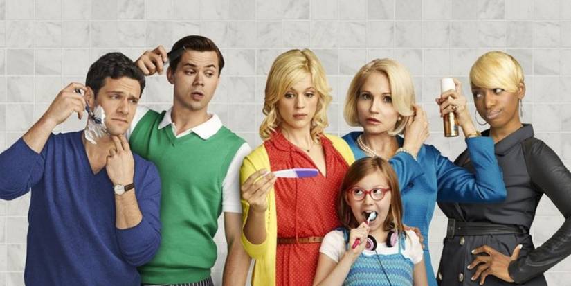 The cast poster for The New Normal starring Justin Bartha and Andrew Rannells