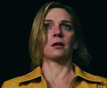 Rhea Seehorn looking perplexed in Pluribus