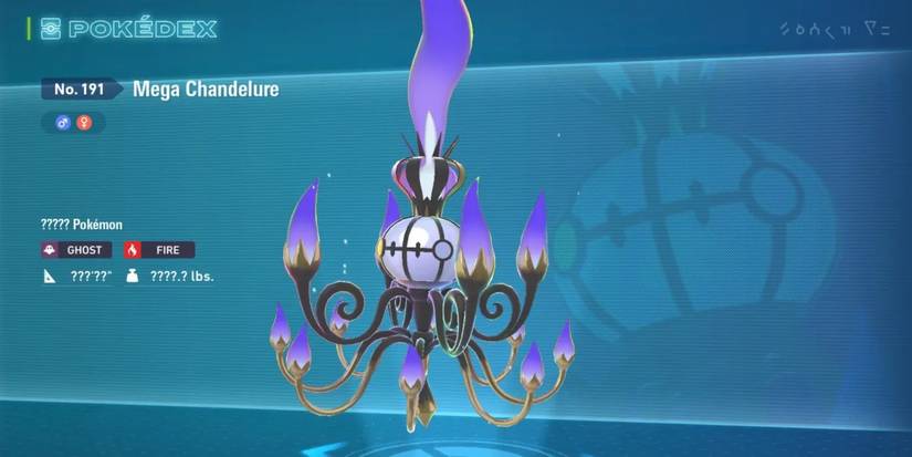 Layar stat Mega Chandelure