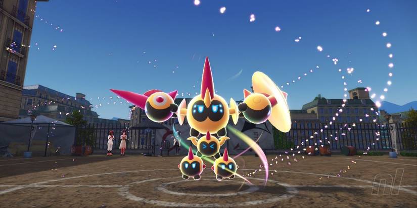 Mega Falinks in the middle of an arena