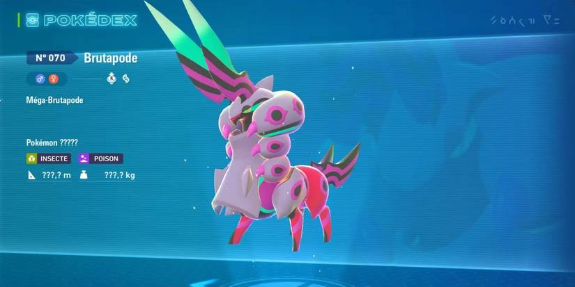 Layar stat Mega Scolipede