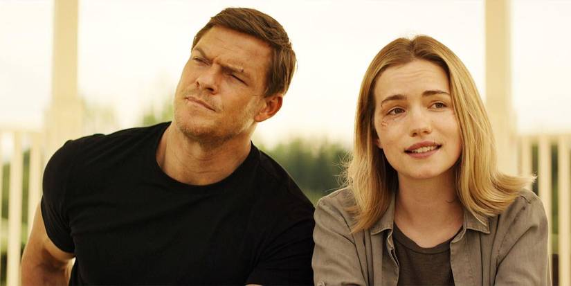 Jack Reacher (Alan Ritchson) and Roscoe Conklin (Willa Fitzgerald) in 'Reacher'