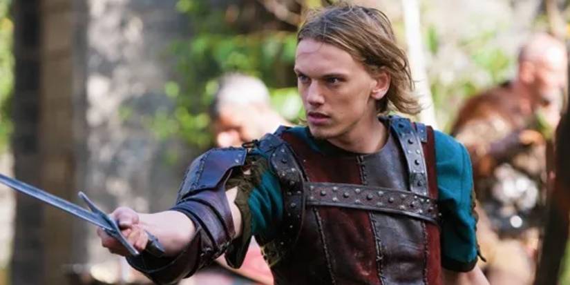 Jamie Campbell Bower as King Arthur in Camelot