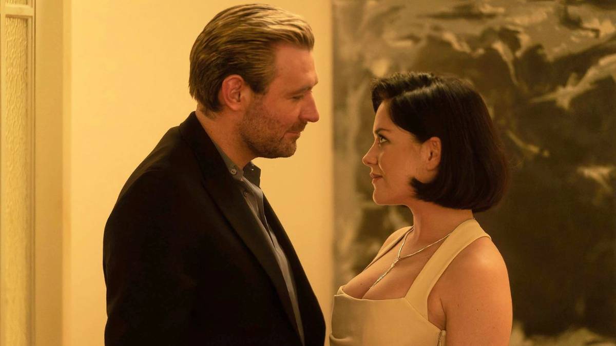 Man and a woman gazing at each other