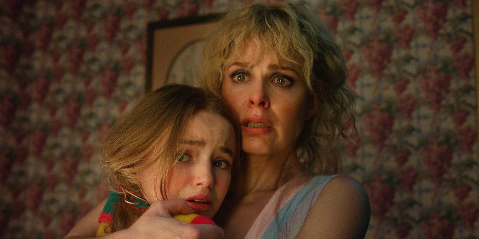 Mrs. Wheeler tries to protect her daughter Holly in Stranger Things 5