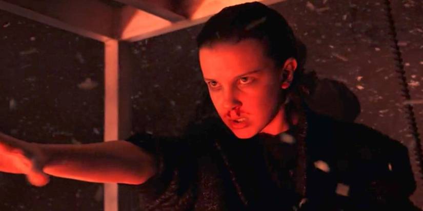 Eleven (Millie Bobby Brown) in the 'Stranger Things' Season 2 finale.