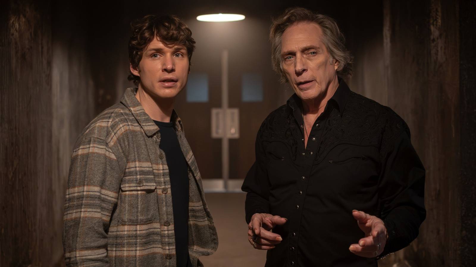 Nicholas Denton as Guy Anatole standing next to William Fichtner as Jaspar in Talamasca: The Secret Order