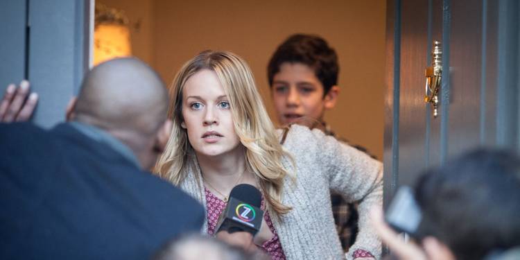 Cara Theobold is shielding her TV stepson from reporters in Absentia.