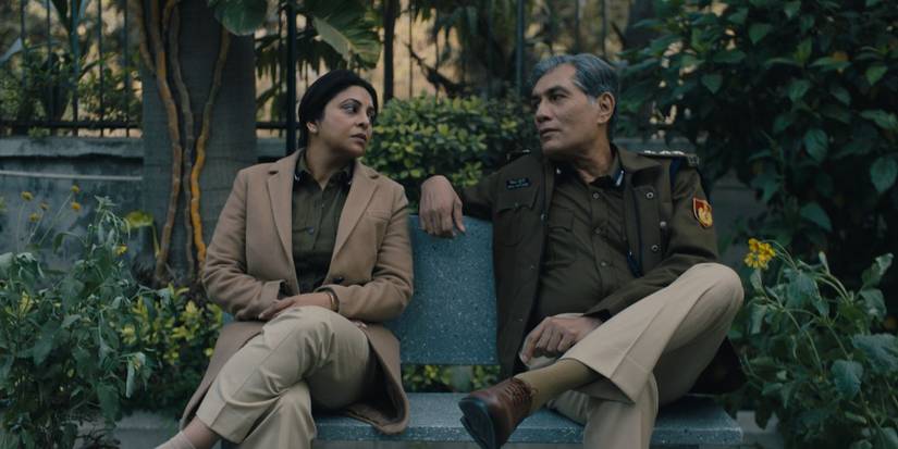 Shefali Shah and Denzil Smith in Delhi Crime.