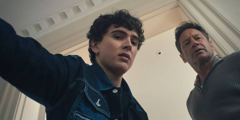 Harry Gilby and David Duchovny in Malice