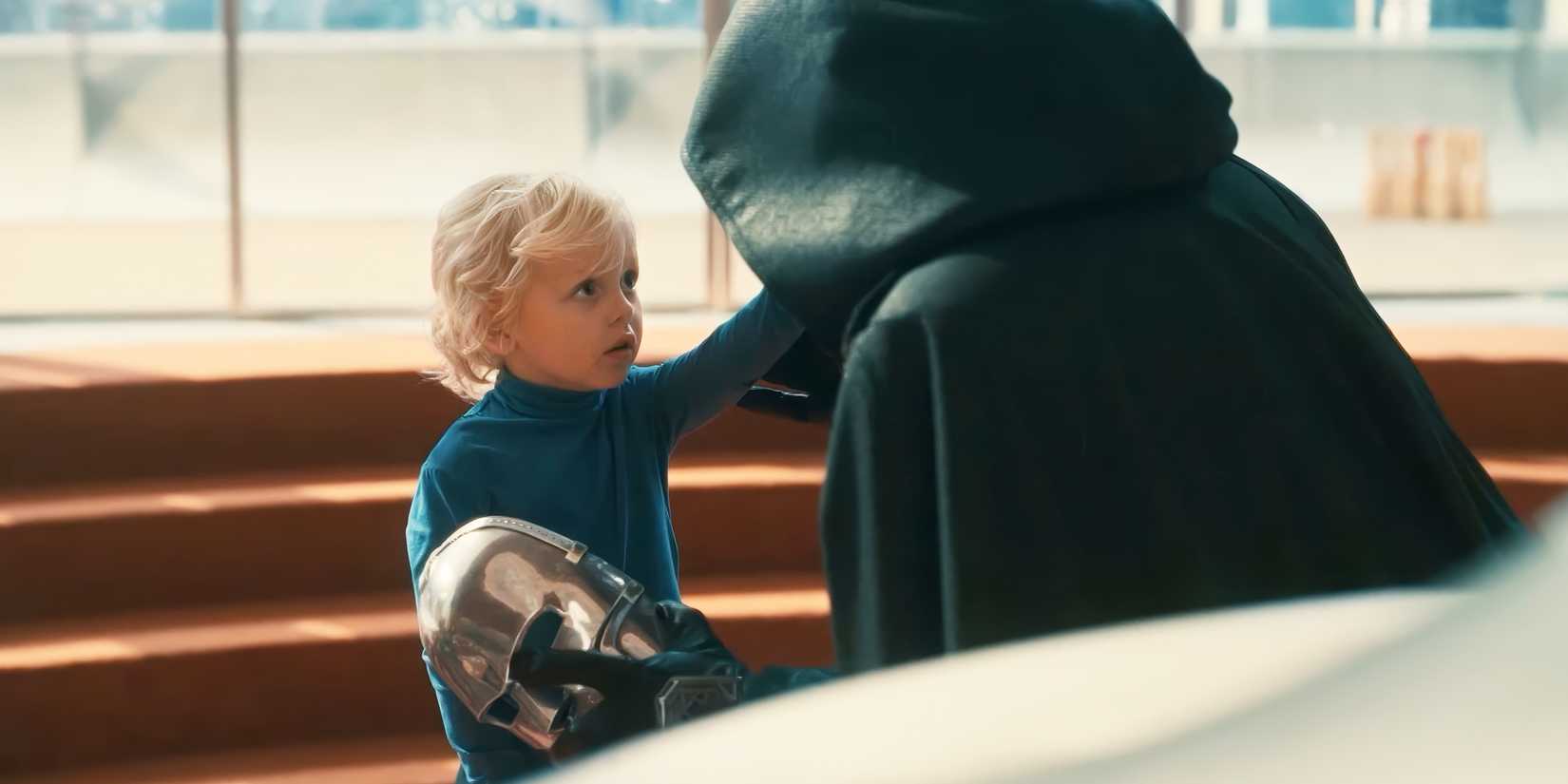 Robert Downey Jr. as Doctor Doom in The Fantastic Four: First Steps.