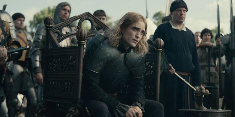 Robert Pattinson as Louis, Duke of Guyenne in 'The King'