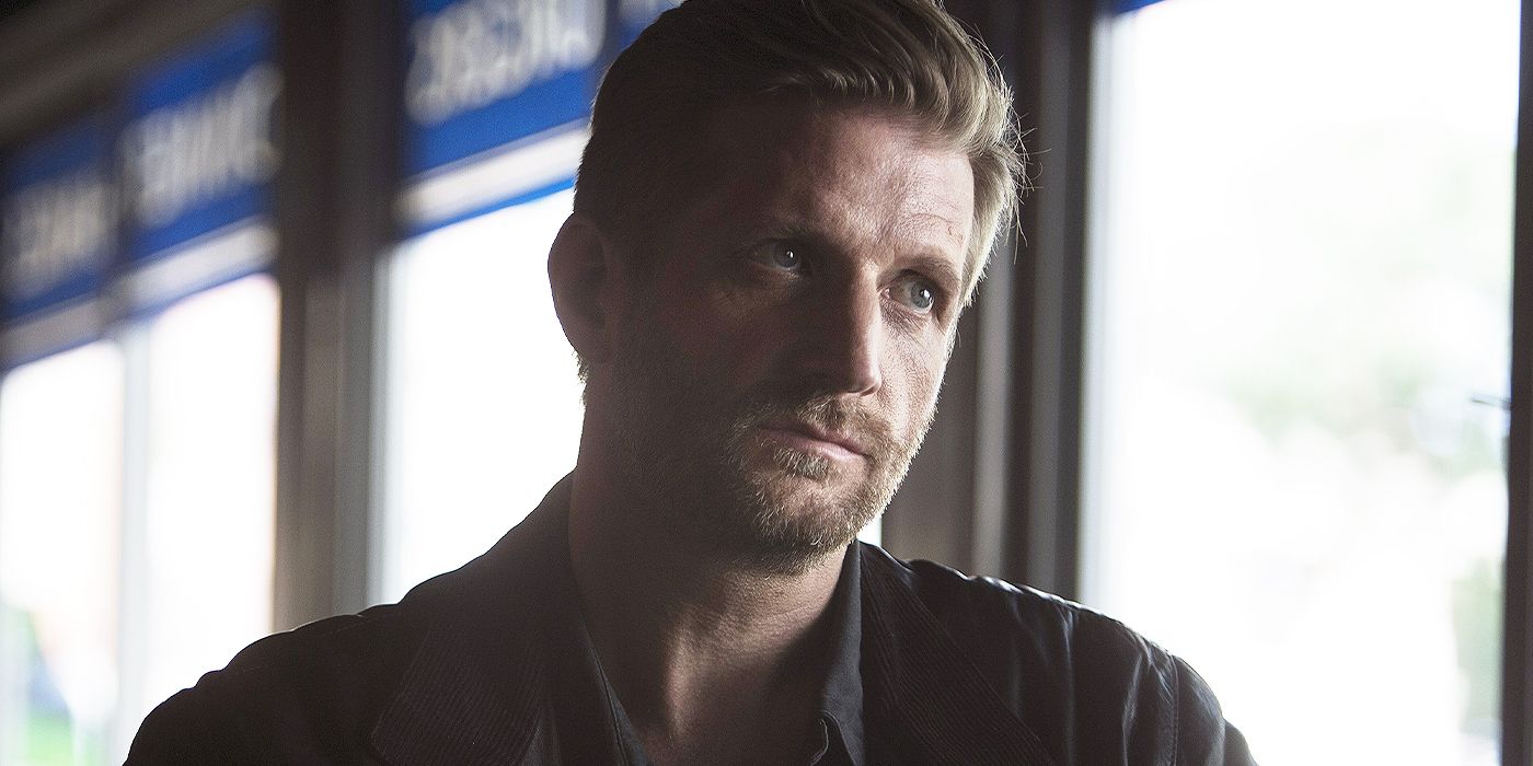 Paul Sparks' Don looking seriously ahead in The Night Of